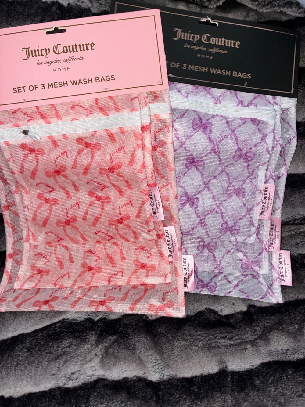 (1) Juicy Couture 3 pk mesh bags